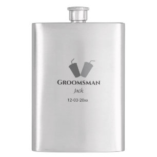 Petaca SIMPLE MINIMAL añade tu nombre regalo personalizad
