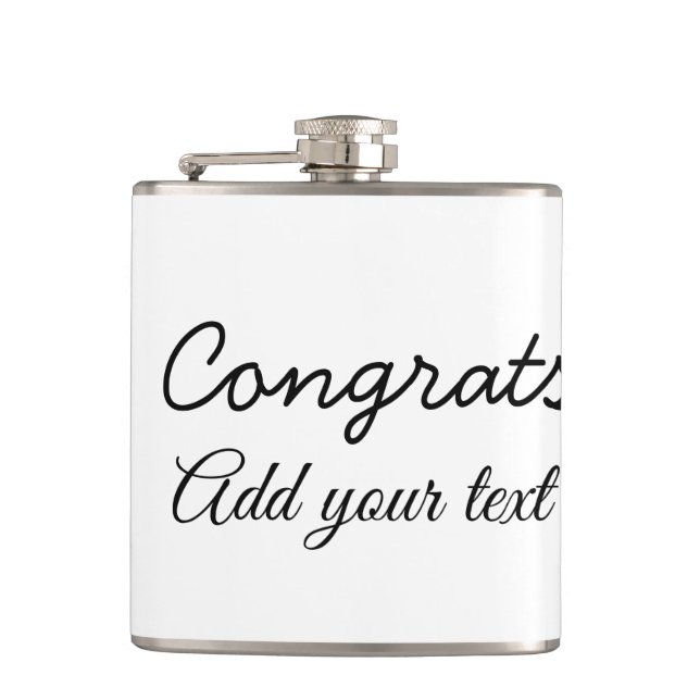 Petaca Simple minimal congratulations graduation add your (Anverso)