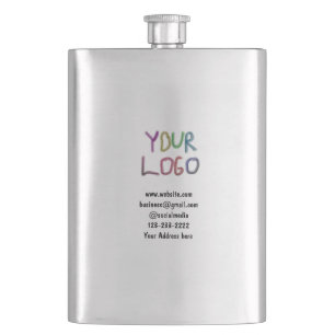 Petaca simple mínimo añadir su logotipo/diseño aquí texto