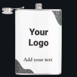 Petaca simple mínimo añadir su nombre MONOGRAM GROOMSMEN<br><div class="desc">diseño</div>