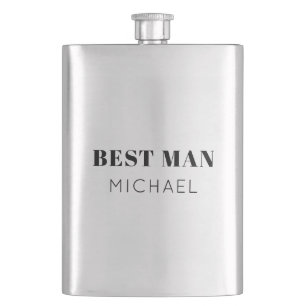 Petaca Simple negrita Personalizada Mejor Hombre Bebida d