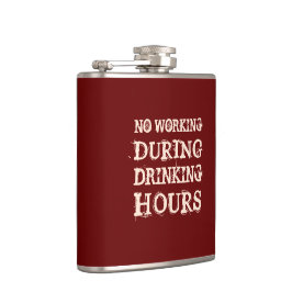 Petaca Sin trabajo durante horas de bebida