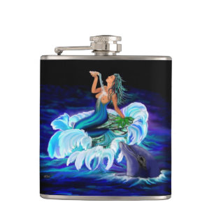 Petaca Sirena con delfín
