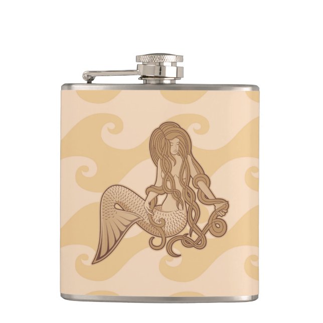 Petaca Sirena sentada (Anverso)