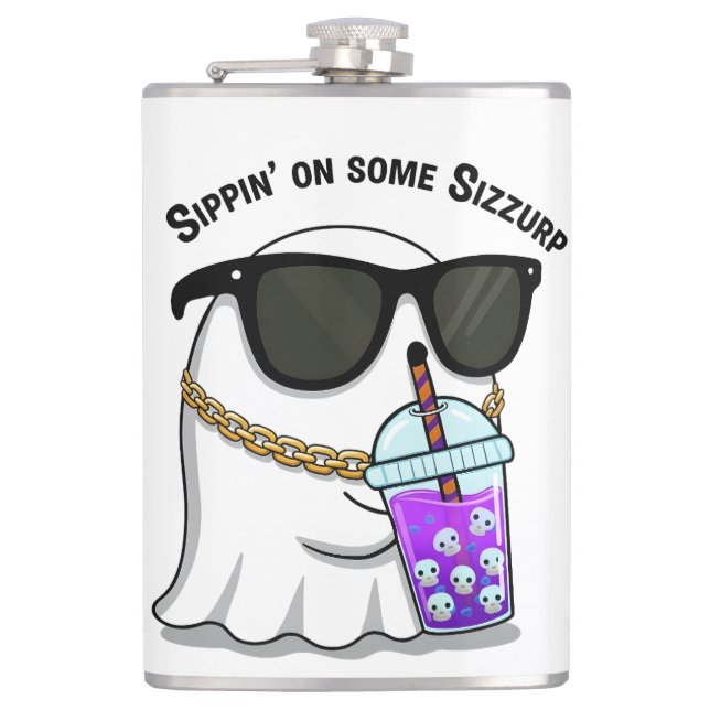 Petaca Sizzurp Ghost Kawaii Flask (Anverso)