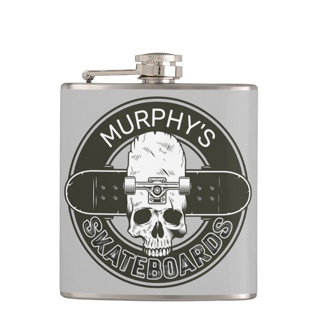 Petaca Skateboarding Skateboarding Personalizada (Anverso)