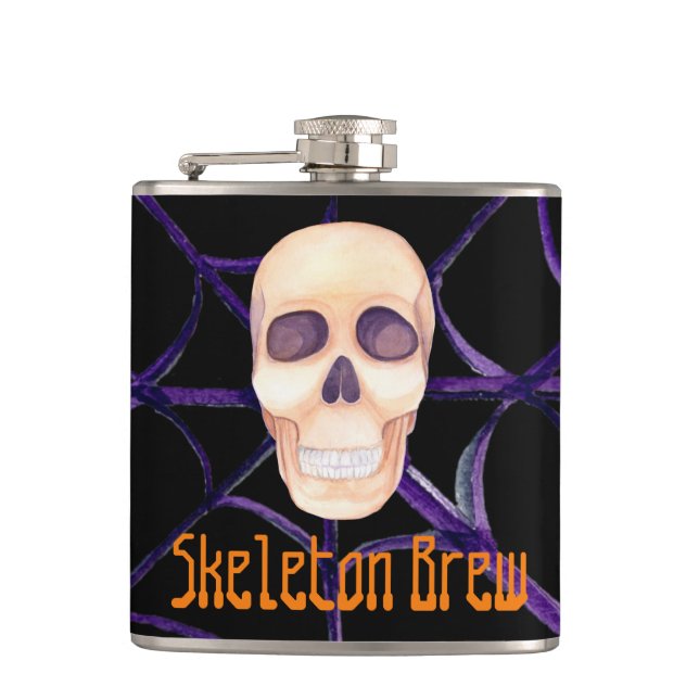 Petaca Skeleton Brew Vinyl Envolvente (Anverso)