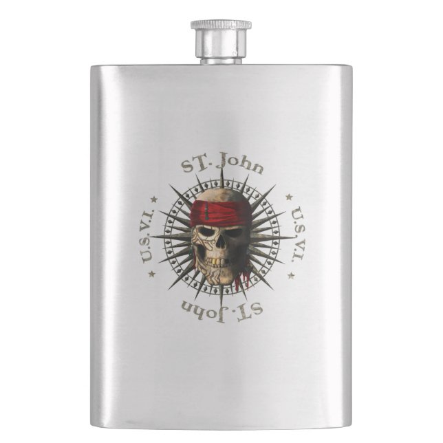 Petaca Skull pirata de San Juan (Anverso)