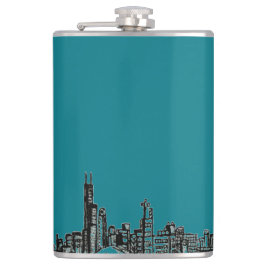 Petaca Skyline City Style de cómics