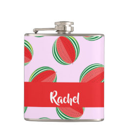 Petaca Sliced watermelon pattern on pink