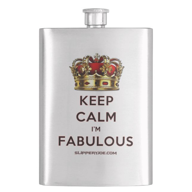 Petaca SlipperyJoe's mantiene la calma fabulosa y especta (Anverso)