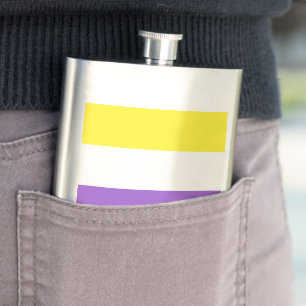 Petaca SlipperyJoe's Nonbinary Pride Flag gay gifts LGBTQ