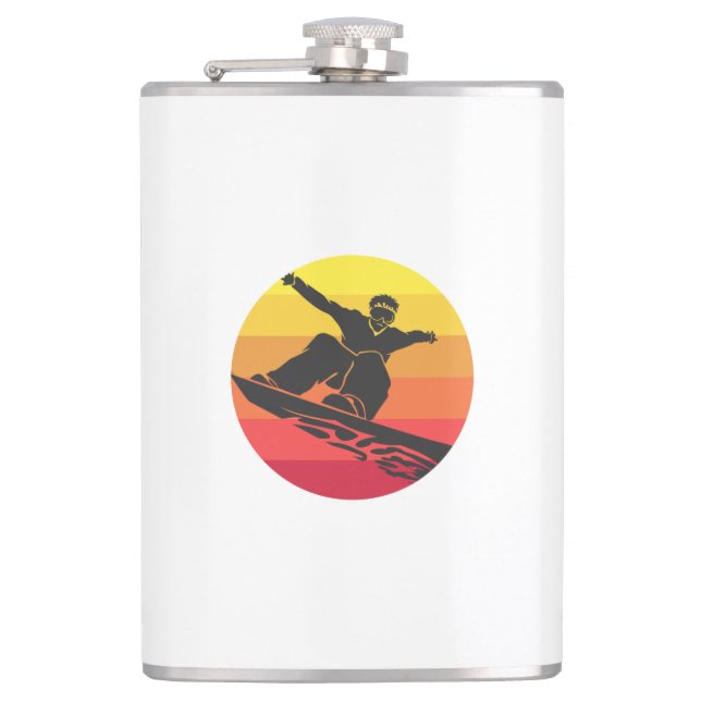 Petaca Snowboard Jump Retro (Anverso)