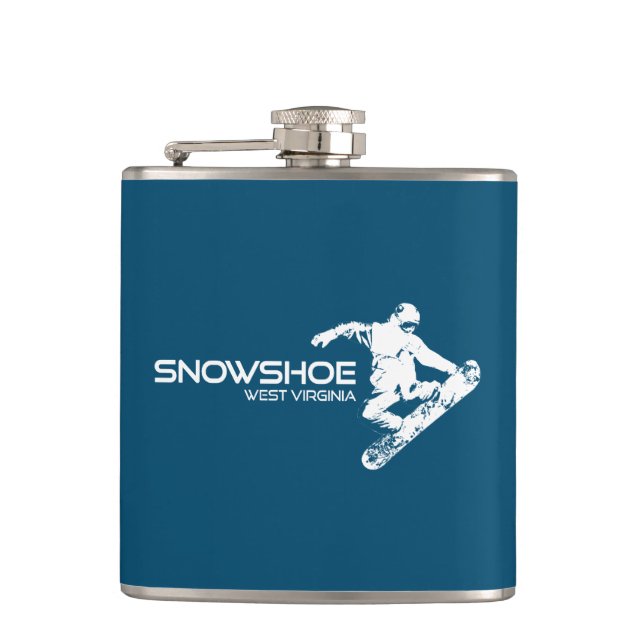 Petaca Snowshoe Mountain West Virginia Snowboarder (Anverso)