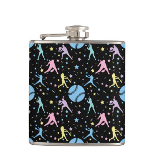 Petaca Softbol Femenino - Jugadoras con Estrellas