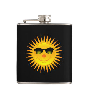 Petaca Sol de verano sonriente