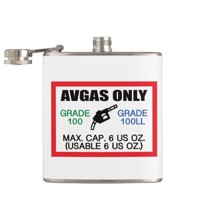 Petaca sólo AVGAS / 100LL (Abierto)