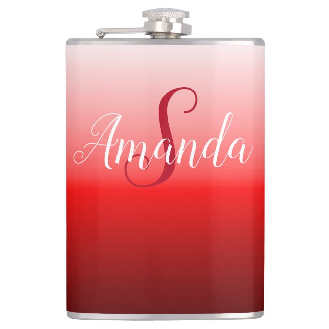Petaca Sombras de máscara roja personalizada (Anverso)