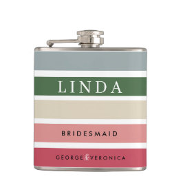 Petaca Sombras rosas Novias de la dama Hip Flask | Boda p
