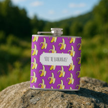 ¡Son bananas! Patrón de banano amarillo pelado