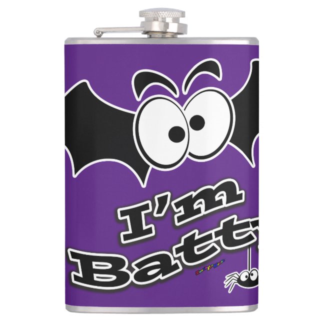 Petaca Soy Batty Crazy Eyes (Anverso)