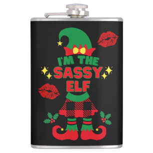Petaca Soy el Navidad de Sassy Elf Funny
