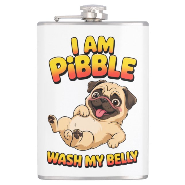 Petaca Soy Pibble Lava Mi Barriga (Anverso)