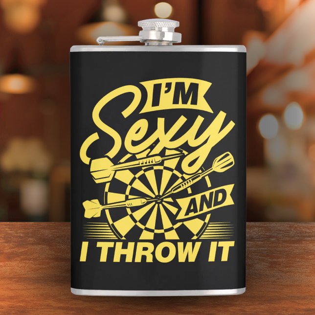 Petaca Soy Sexy y le lanzo una máscara de 8 oz. (Subido por el creador)