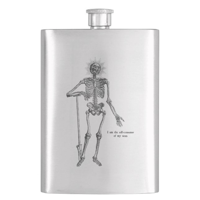 Petaca ¡Soy Skeleton! (Anverso)