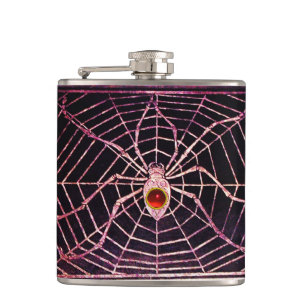 Petaca SPIDER Y WEB Red Ruby Black