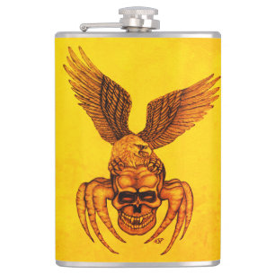 Petaca Spiderskull con águila