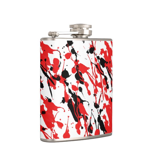 Petaca Splash and Drin Art Red and Black (Derecha)
