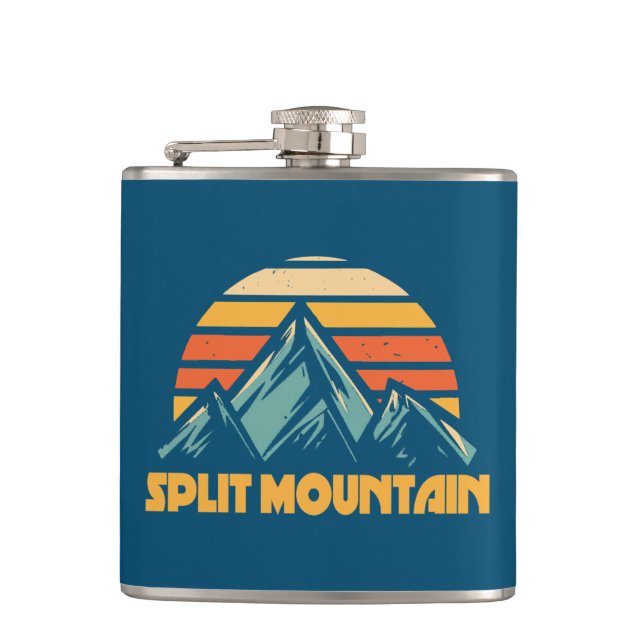 Petaca Split Mountain California Retro Turquesa (Anverso)