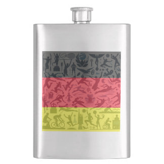 Petaca Sportlicher Flachmann mit Deutschland Flagge