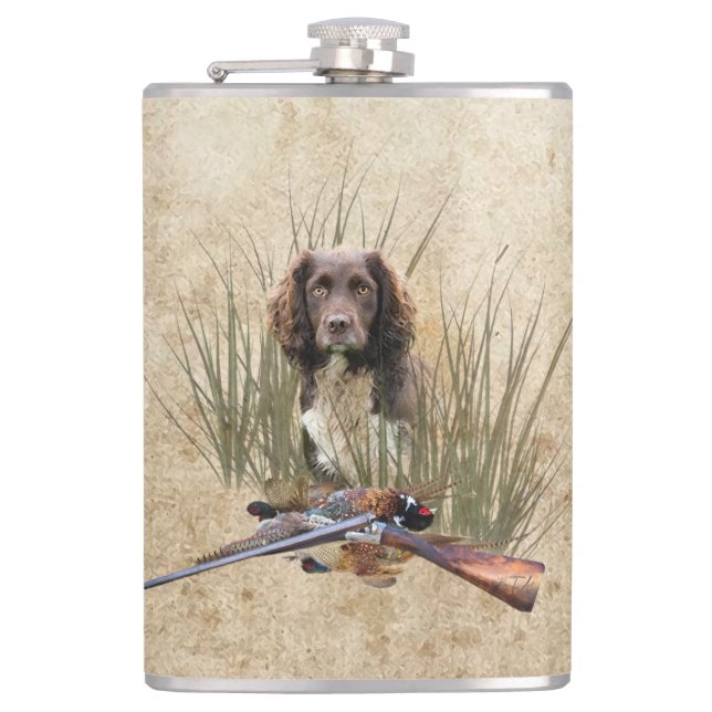 Petaca Sprocker Spaniel Teapot Gift Box Cerámica Tile Gla (Anverso)