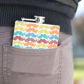 Petaca Sr. Mustache Hipster Pattern