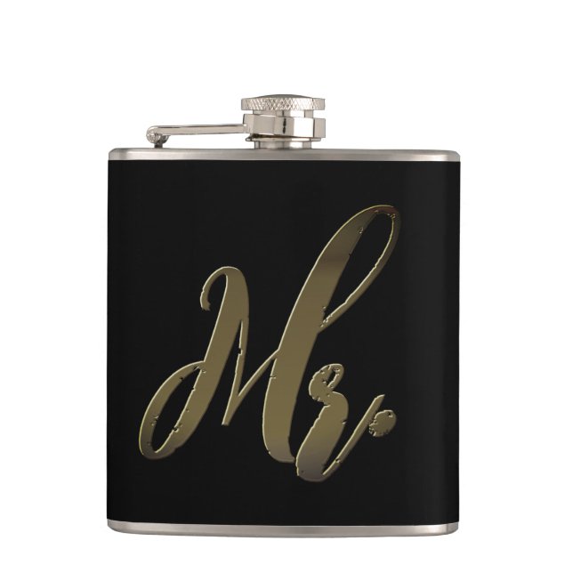 Petaca Sr. y Sra. Flask Set Hip Boda Flask Set (Anverso)