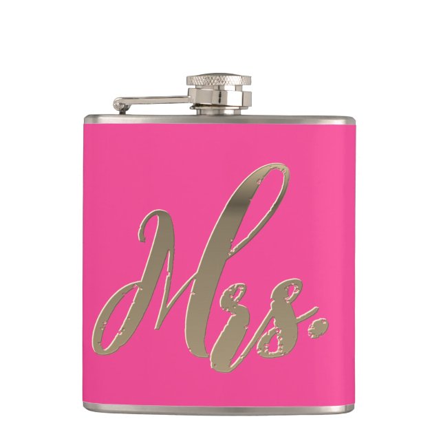 Petaca Sr. y Sra. Flask Set Hip Boda Flask Set (Anverso)