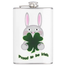 Petaca St. Patricks Bunny Orgulloso de ser el Shamrock ir