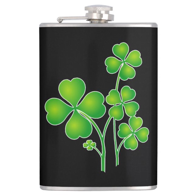 Petaca St. Patrick's Day Clover + tus ideas (Anverso)