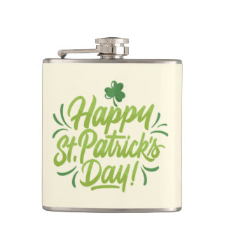 Petaca St. Patrick's Day Personalizado Flask Green Beer M