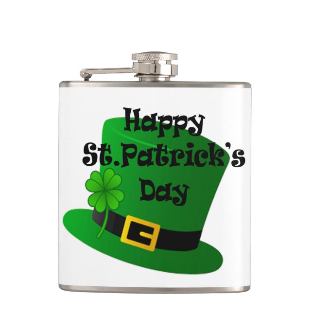 Petaca St. Patricks Day Vinyl Envuelto (Anverso)