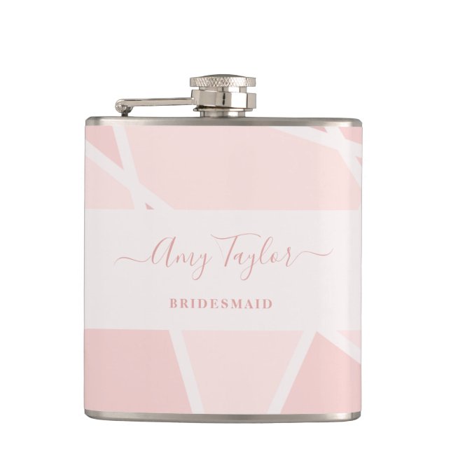 Petaca Stained Glass Imitation to Thank Bridesmaids (Anverso)