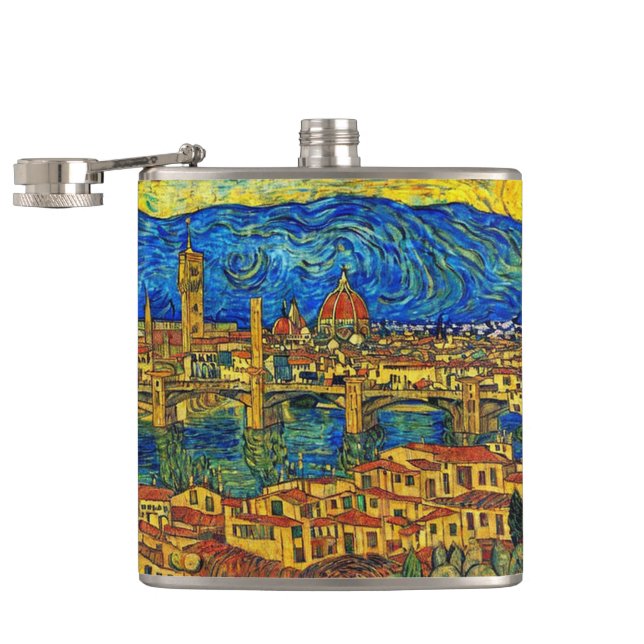 Petaca Starry Starry Night Florence Italia (Abierto)