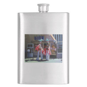 Petaca Stilt Dancers flask de acero inoxidable