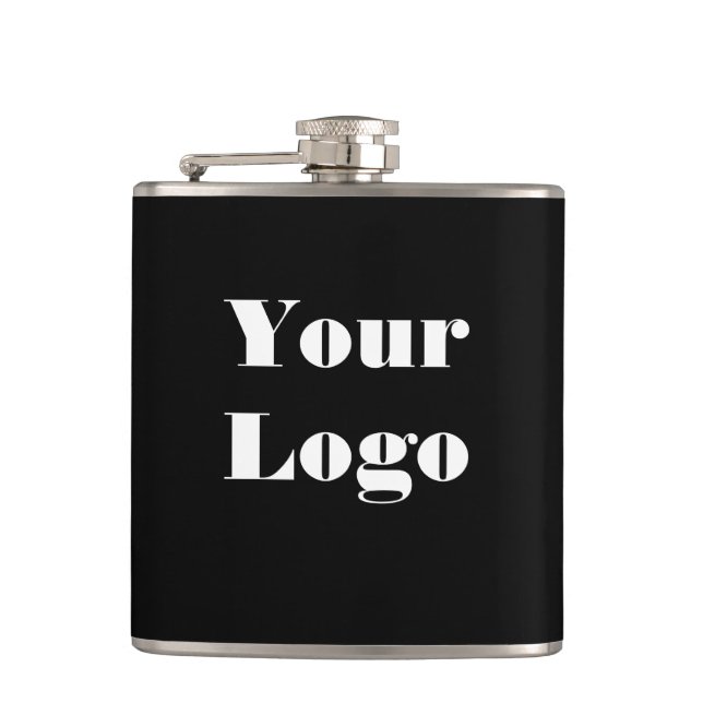 Petaca Su logotipo negro (Anverso)