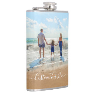 Petaca Su matraz fotográfico con texto Personalizado