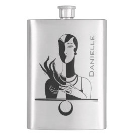 Petaca Su nombre en este frasco del modelo de moda