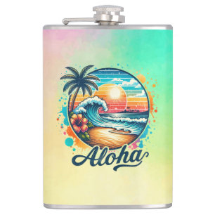 Petaca Sublimación de Aloha Beach Vintage-94953