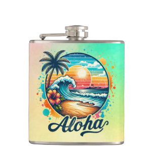 Petaca Sublimación de Aloha Beach Vintage-94953